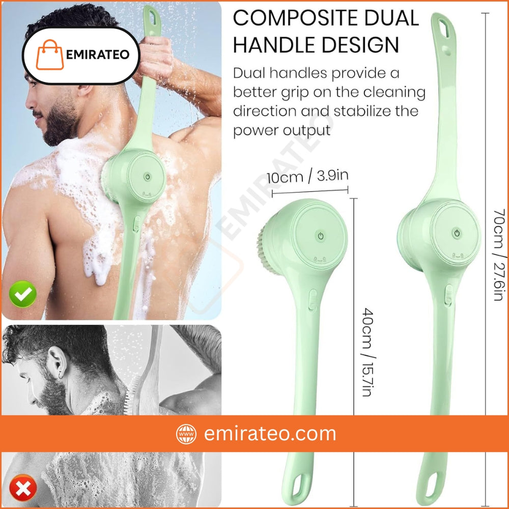Electric Body Brush for Back and Shower Scrubber