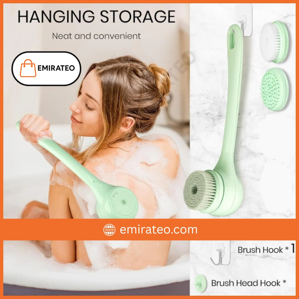 Electric Body Brush for Back and Shower Scrubber