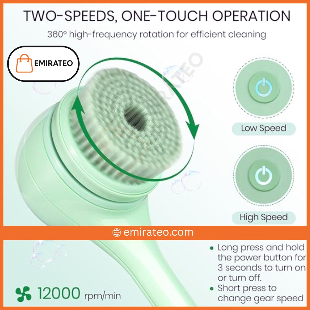 Electric Body Brush for Back and Shower Scrubber